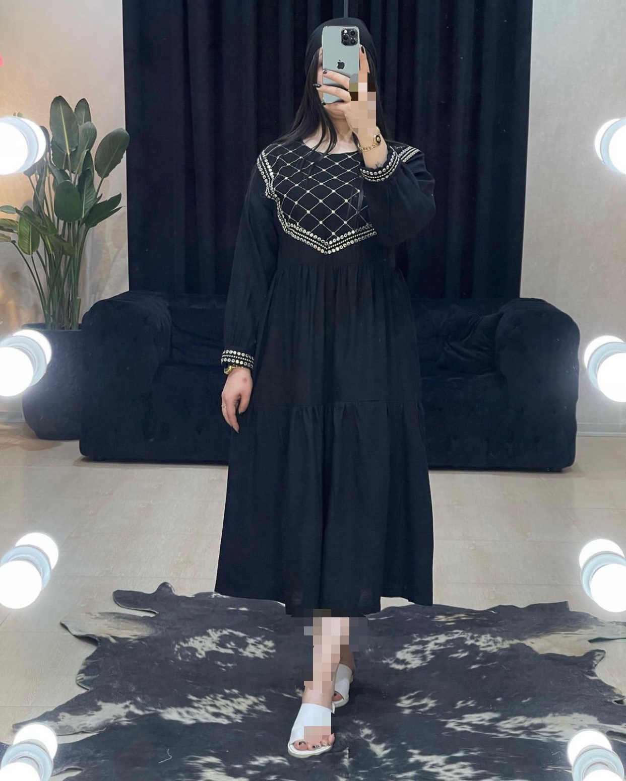 مانتو پیراهنی خرجکار هندی کد 11472