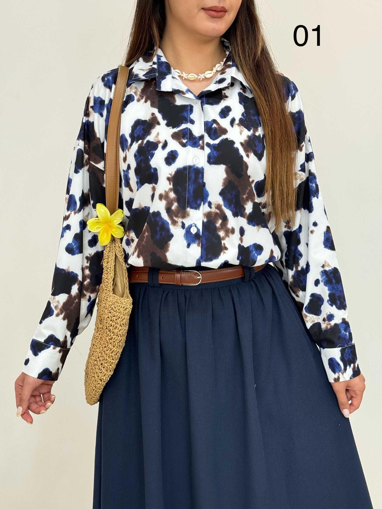 شومیز پترنی کد 12703