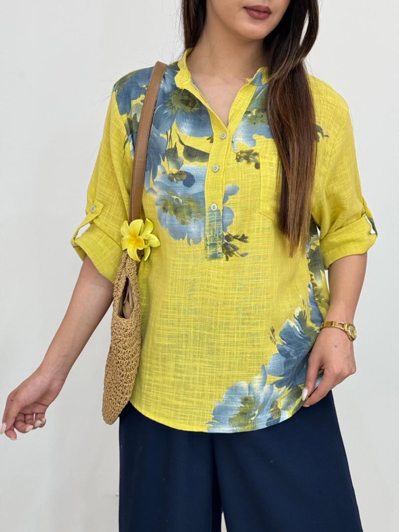 شومیز لینن ایتالیایی ژانا کد 12646