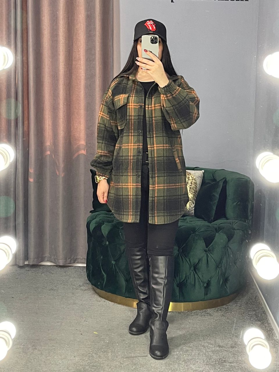 شکت چهارخونه سه جیب کد 593