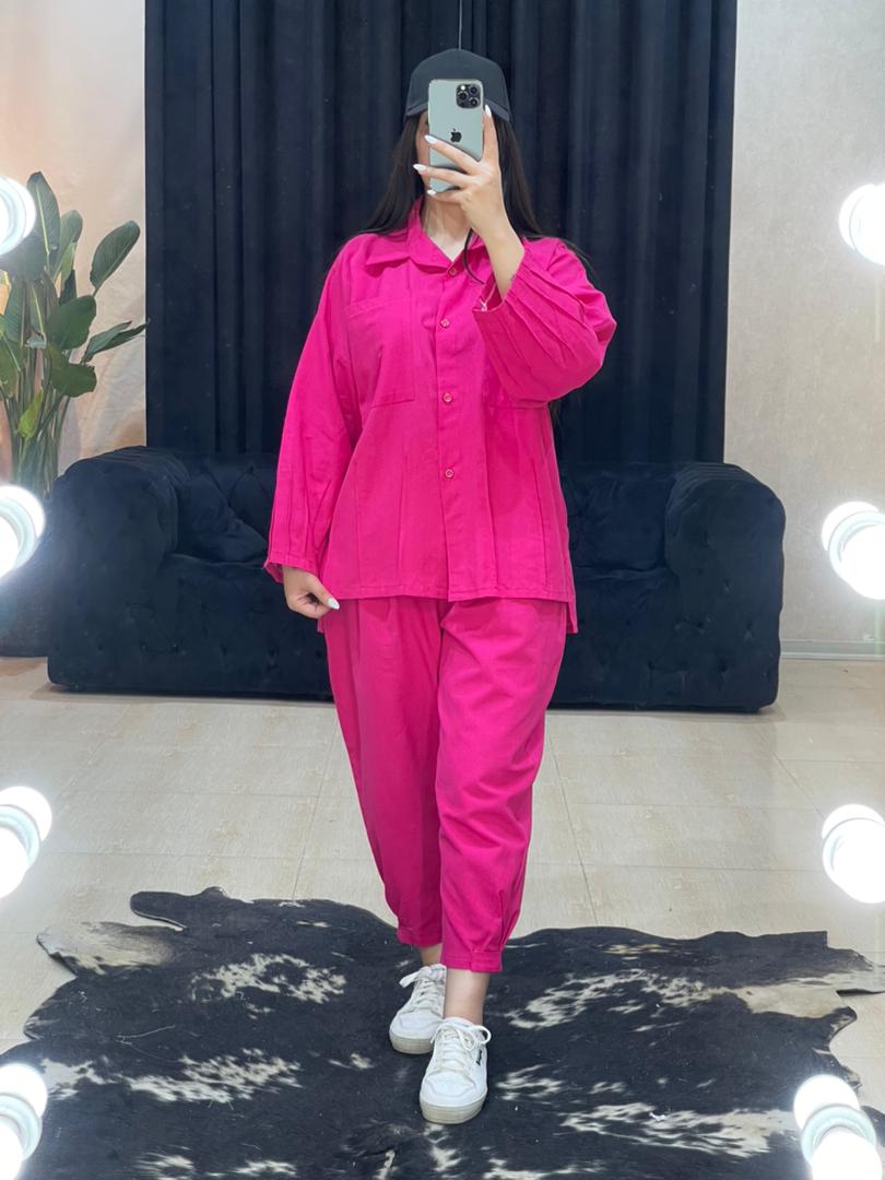 ست شومیز و شلوار آستین پلیسه کد 968