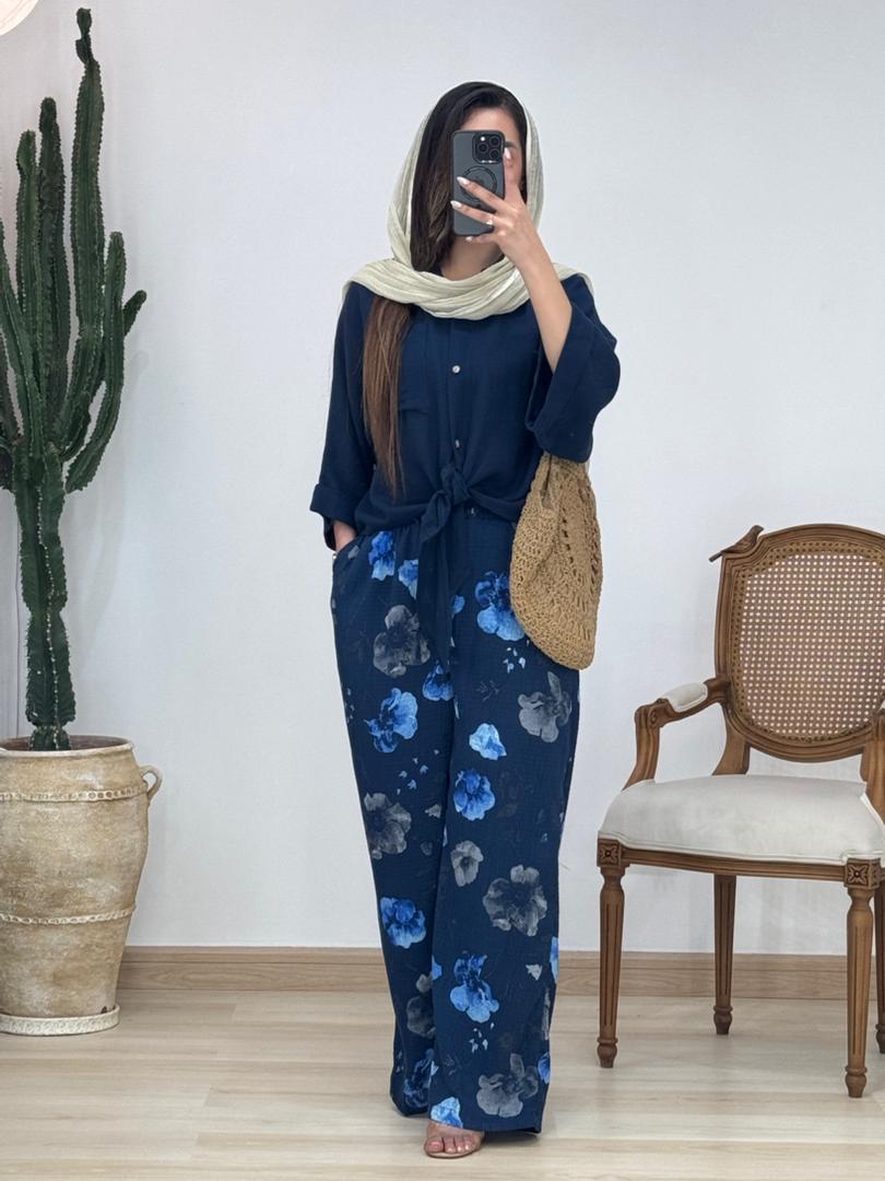 شلوار لینن ایتالیایی کد 12713