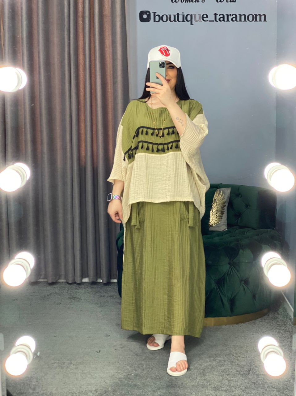 ست رویه و سارافون منگوله دار کد 357