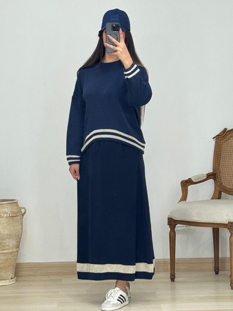 بلوز و دامن بافت گیپور کد 12975