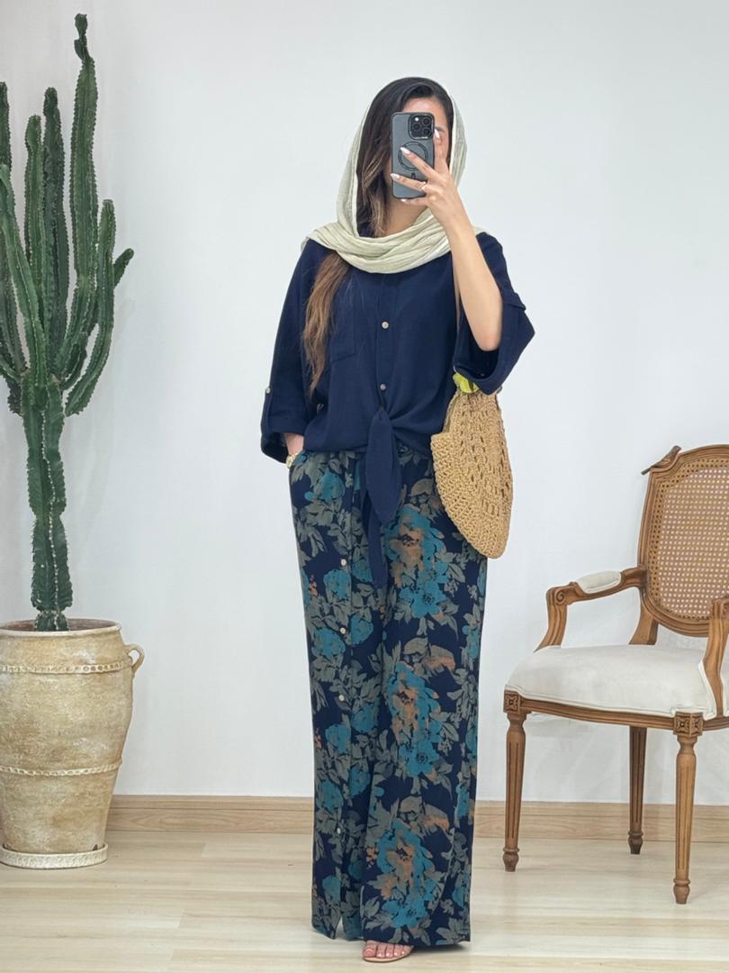 ست شومیز و شلوار ترک کد 12633