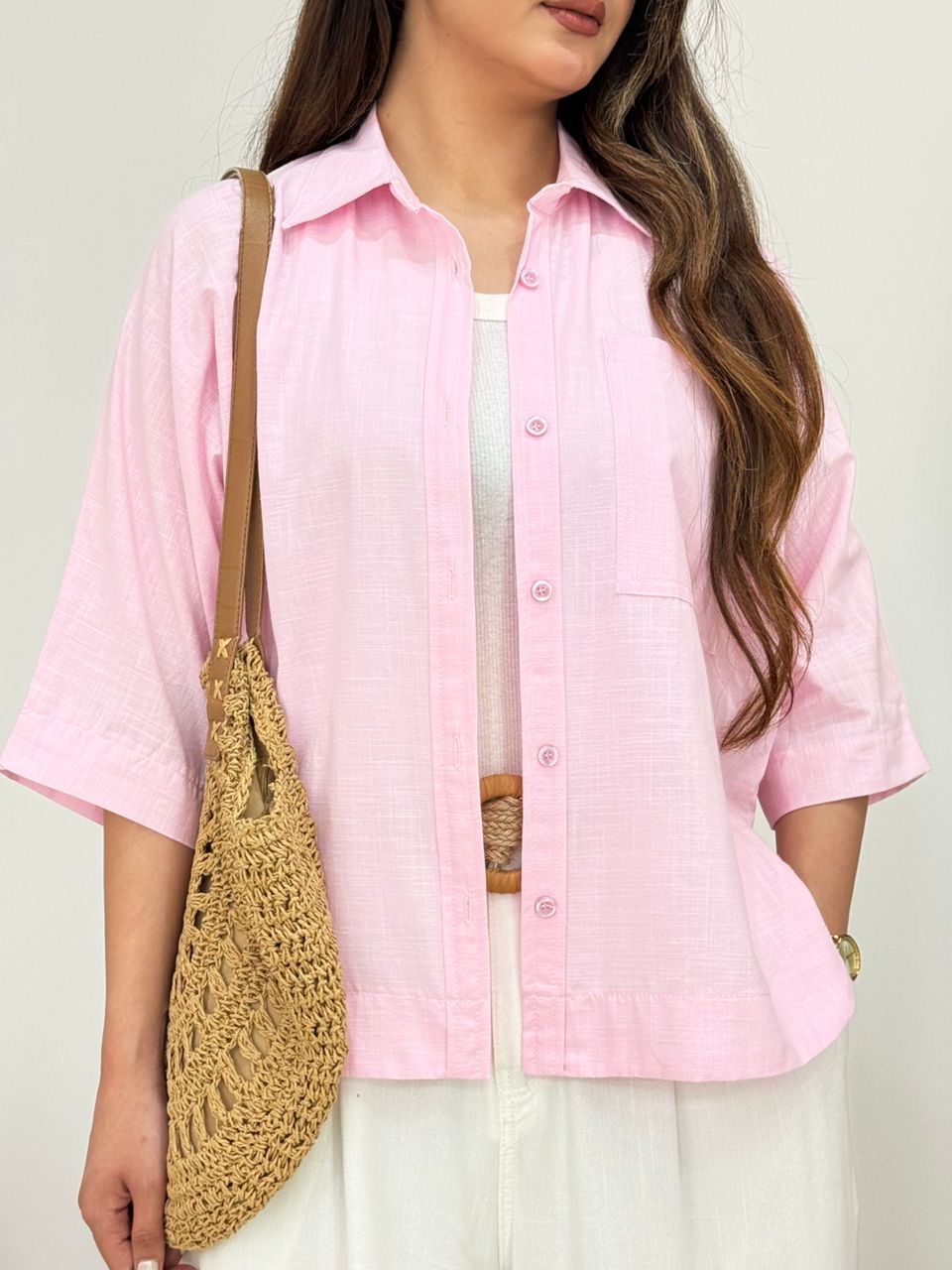 شومیز لینن نوتلا کد 12602