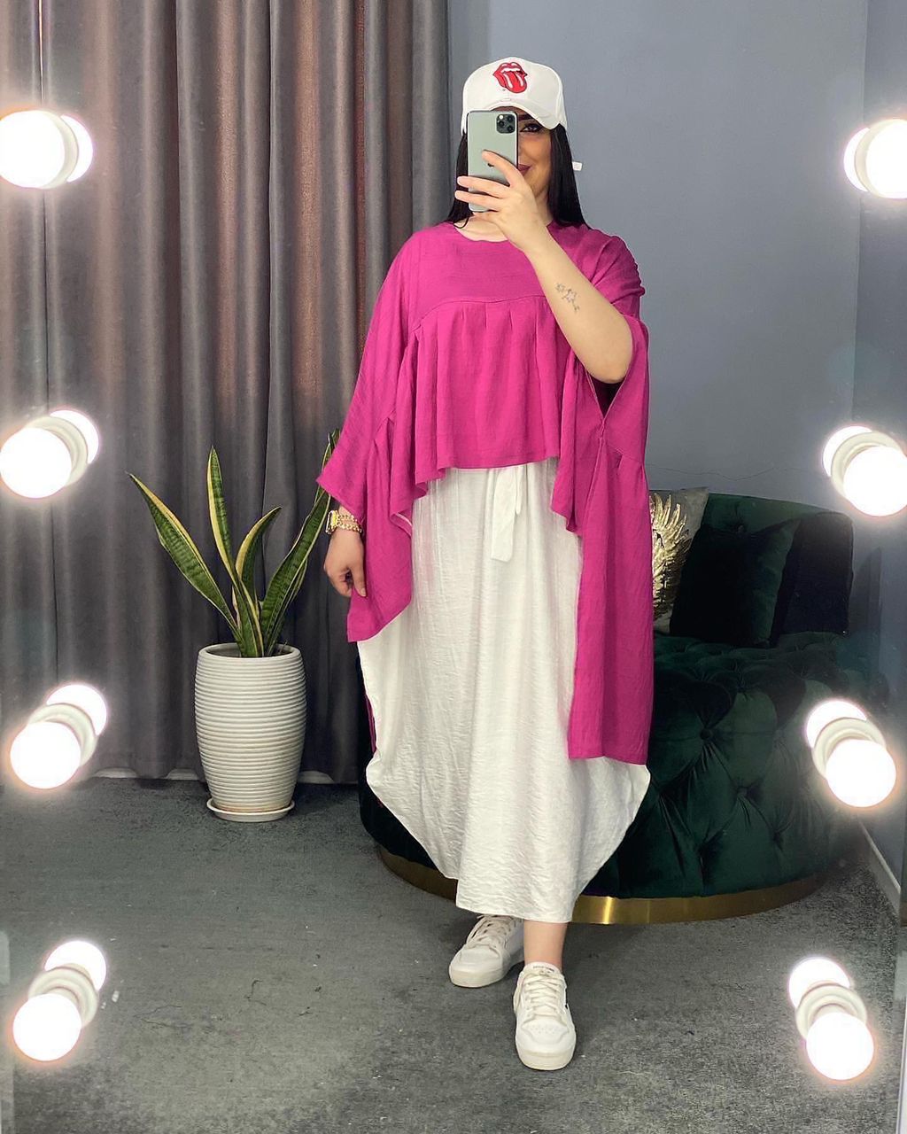 ست رویه و سارافون شقایق کد 481