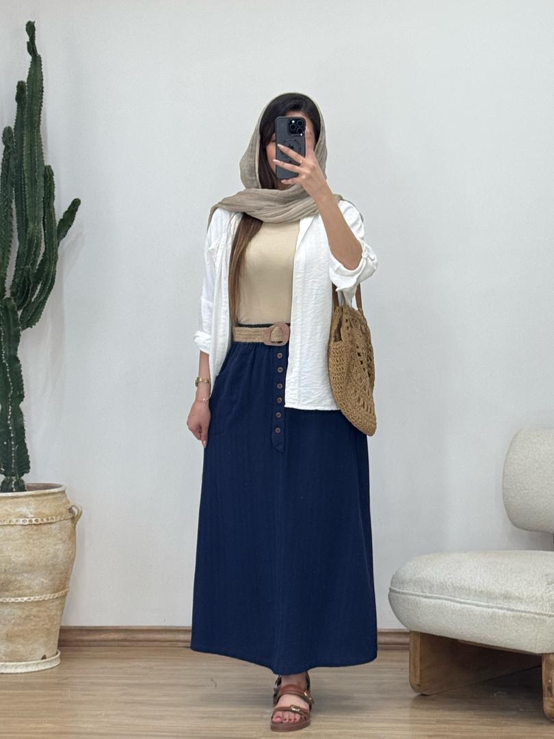 دامن مراکشی همراه کمربند کد 12380