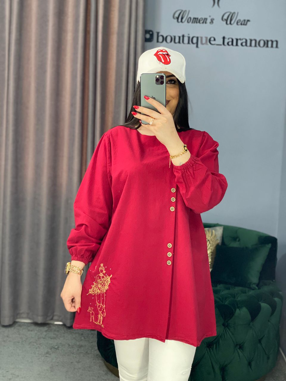 تونیک نه دکمه گندم کد 438