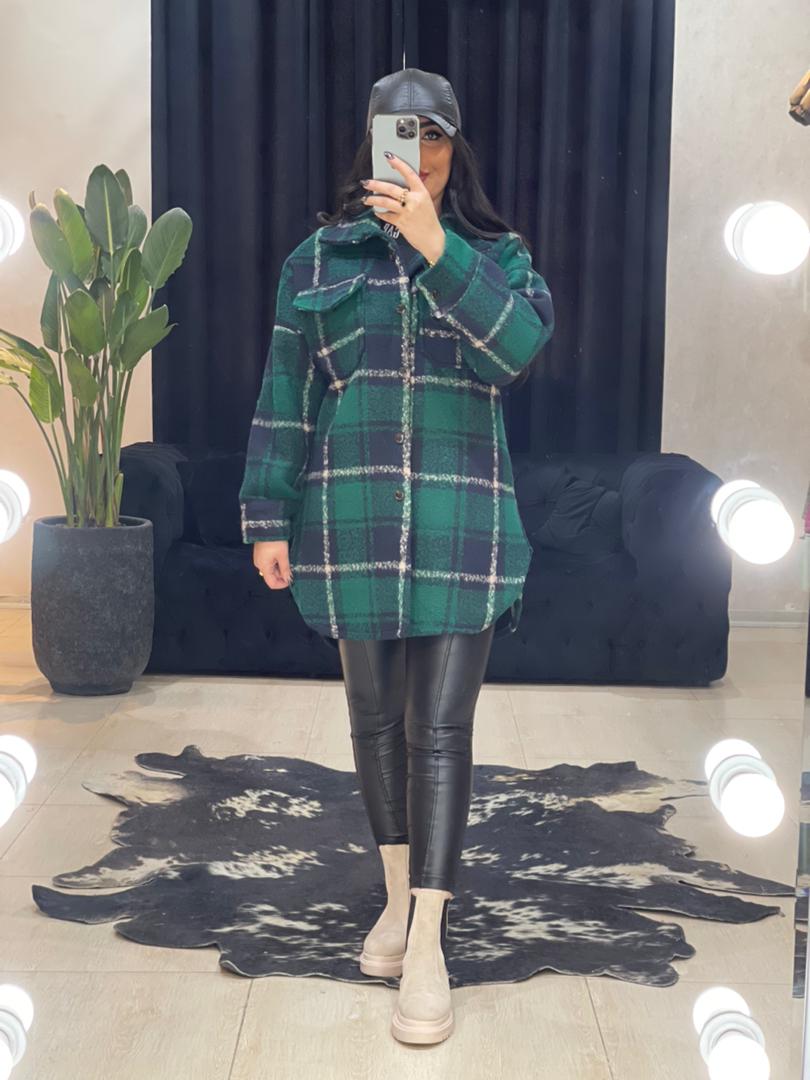 پالتو چارخونه ضخیم کد 691