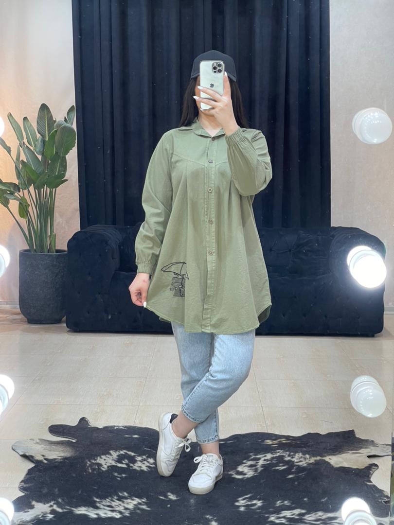 مانتو لینن چتر کد 1036