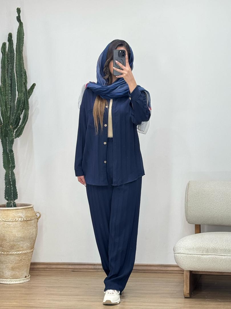 ست شومیز و شلوار گندم کد 12332