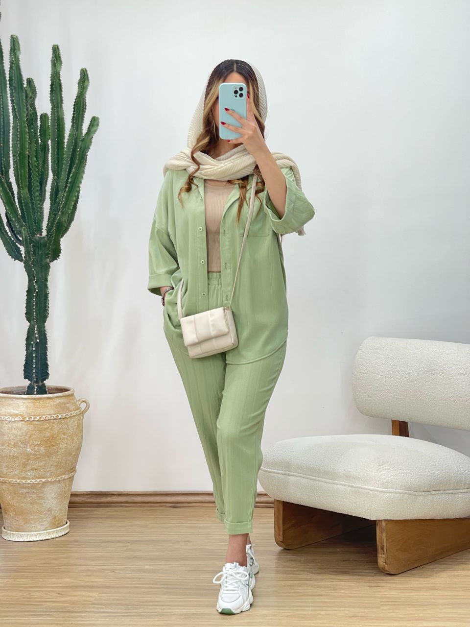 ست شومیز و شلوار نورا کد 11854