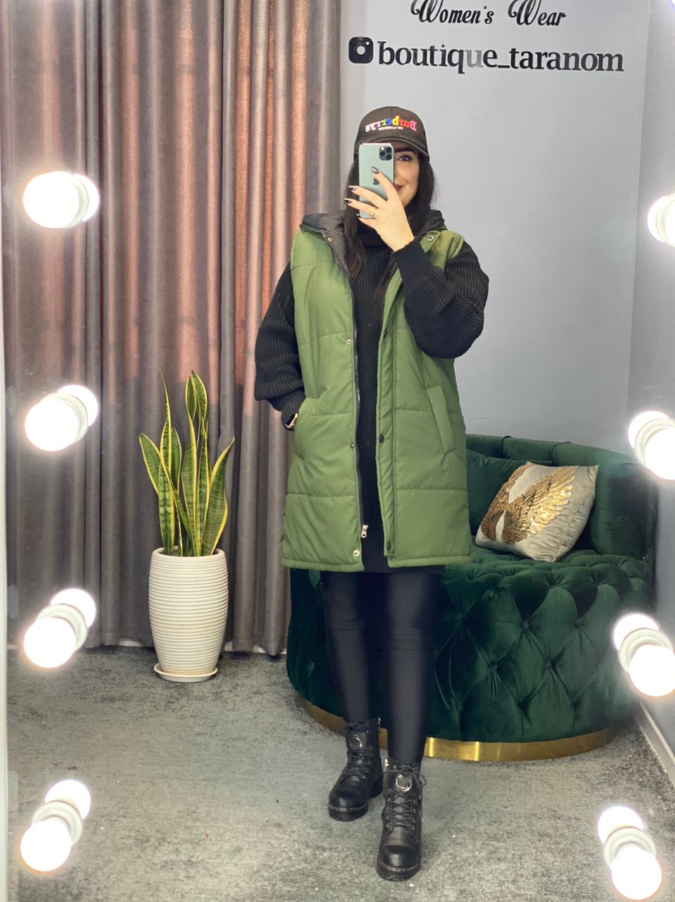  پافر کوتاه بغل دکمه کد 131