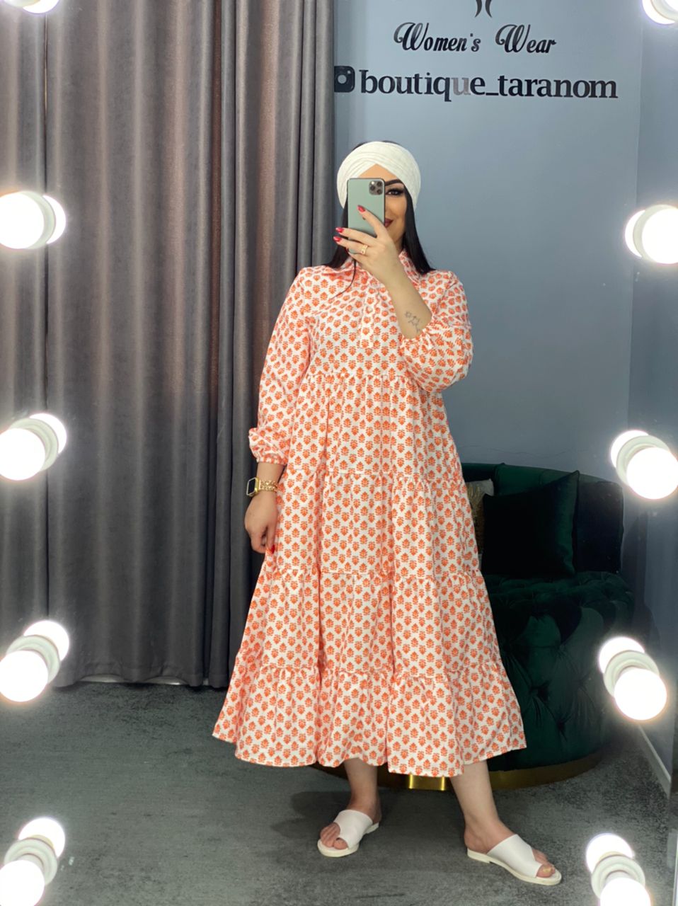 مانتو طرحدار  کد 439