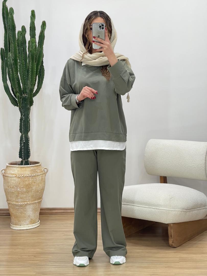 ست تونیک و شلوار اسپرت کد 11471