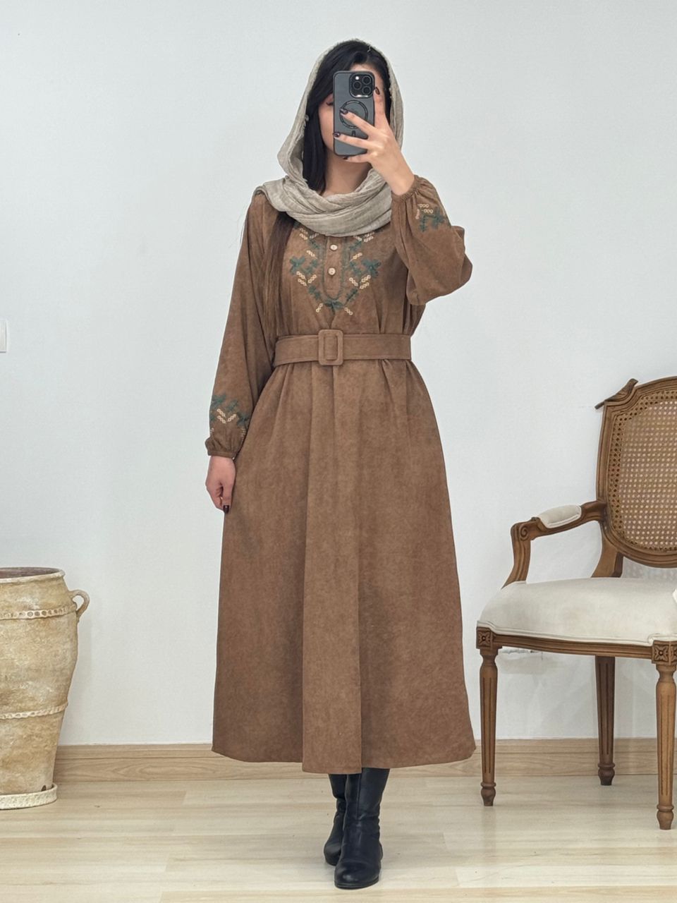 پیراهن کبریتی نجلا کد 12838