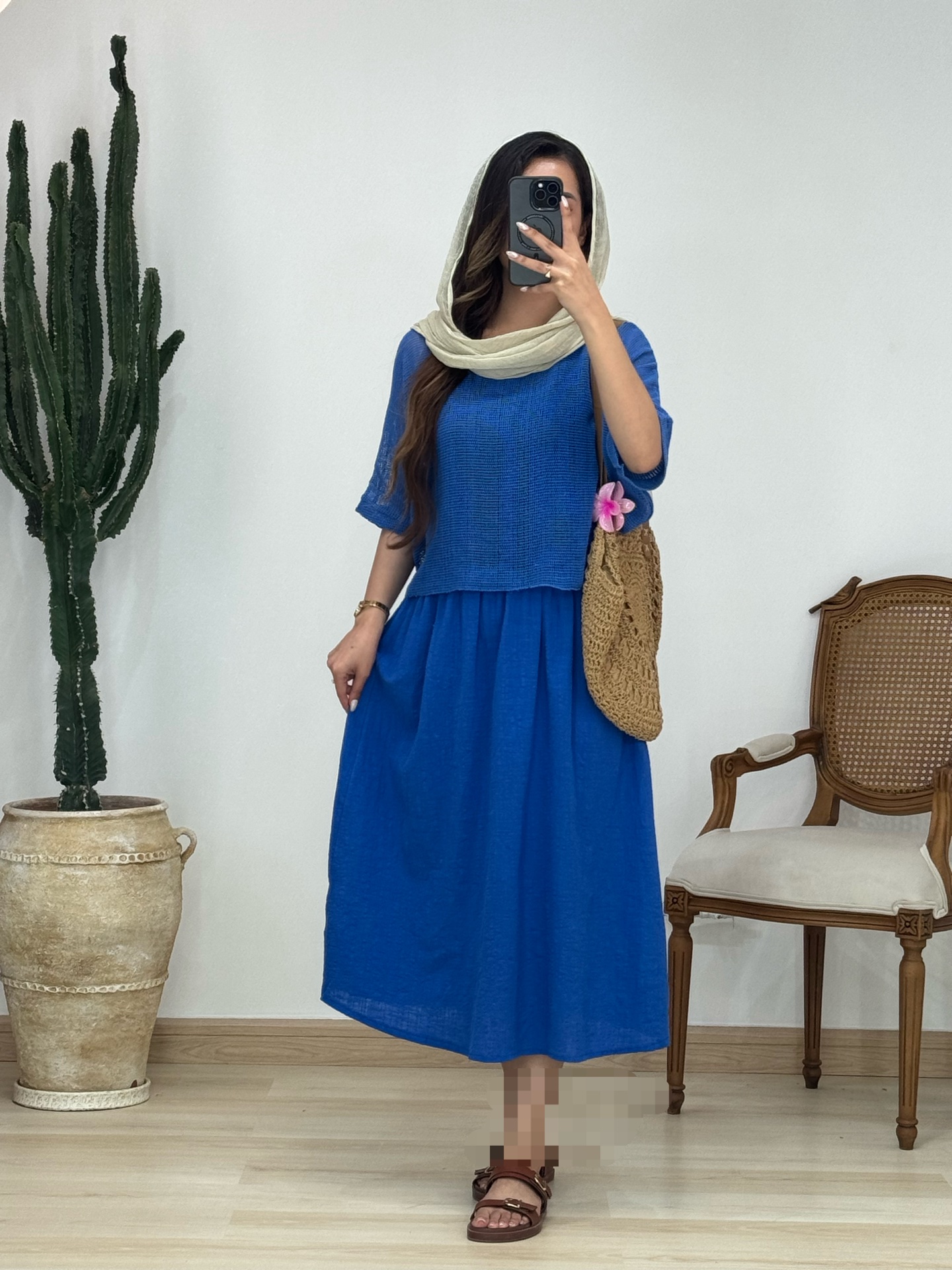 رویه و سارافون لینن ایتالیایی کد 12599