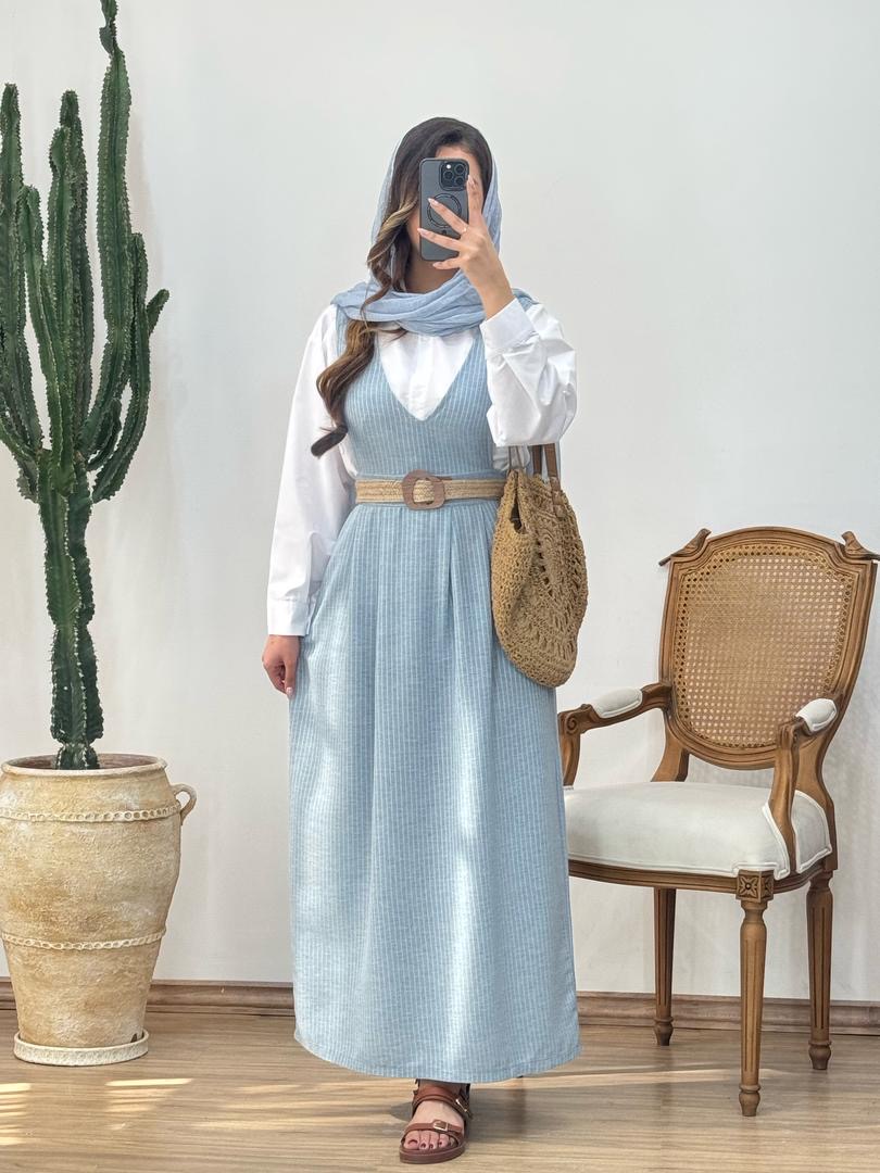 شومیز و سارافون و‌کمربند کد 12481