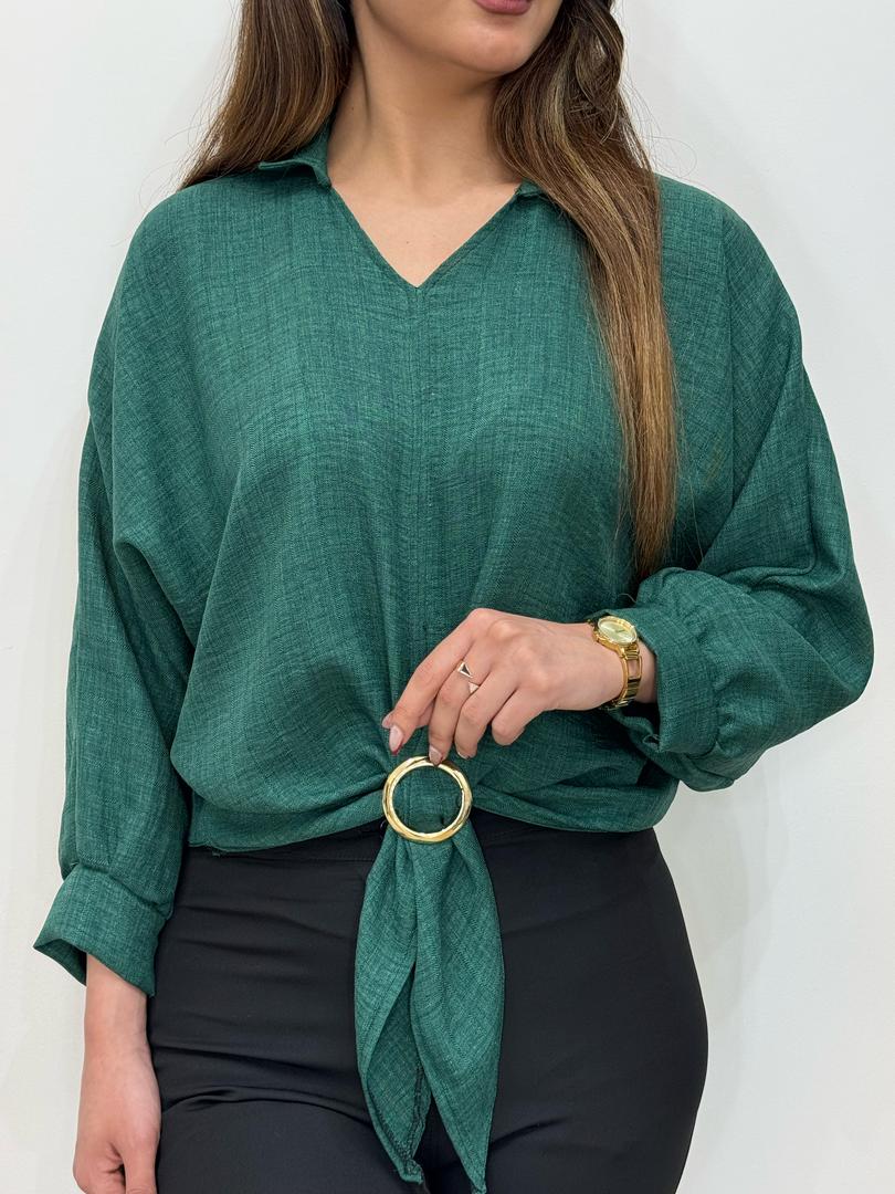 شومیز حلقه دار کد 12333