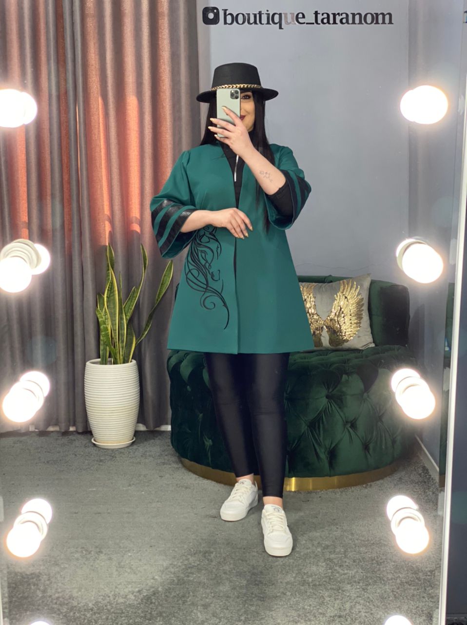 مانتو استین چرم کد 265