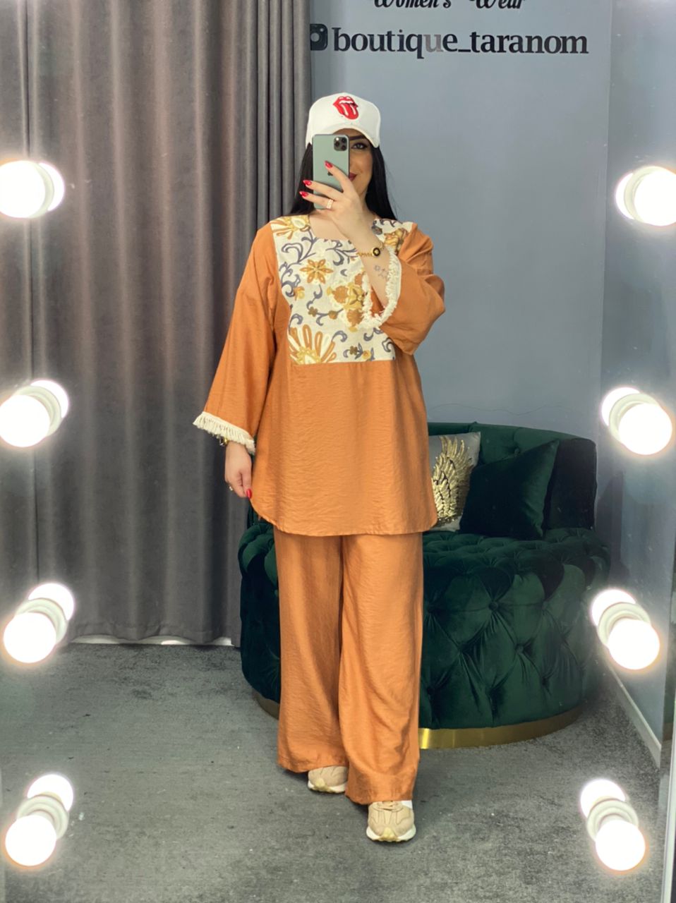 ست مانتو و شلوار سنتی کد 419