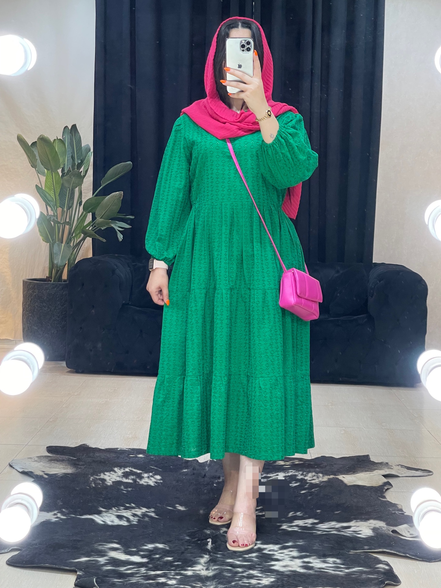 مانتو پیراهنی خامه دوزی تیارا کد 11168