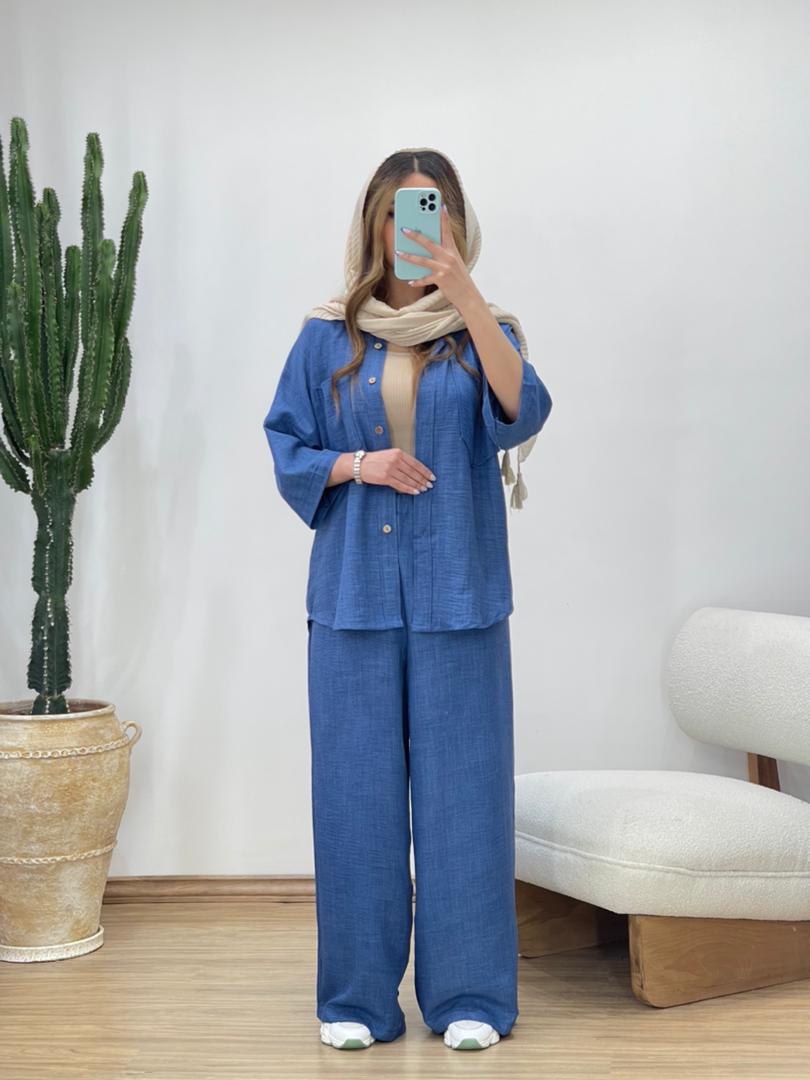 ست شومیز و شلوار شانتون  کد 11761