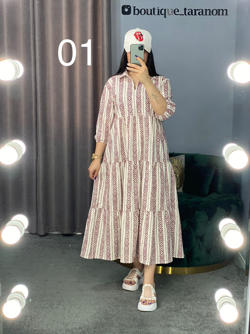 مانتو طرحدار کد 489