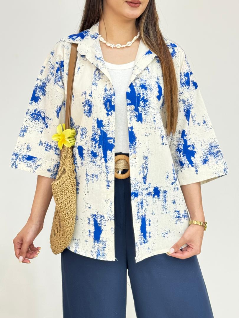 شومیز آبرنگی کد 12707