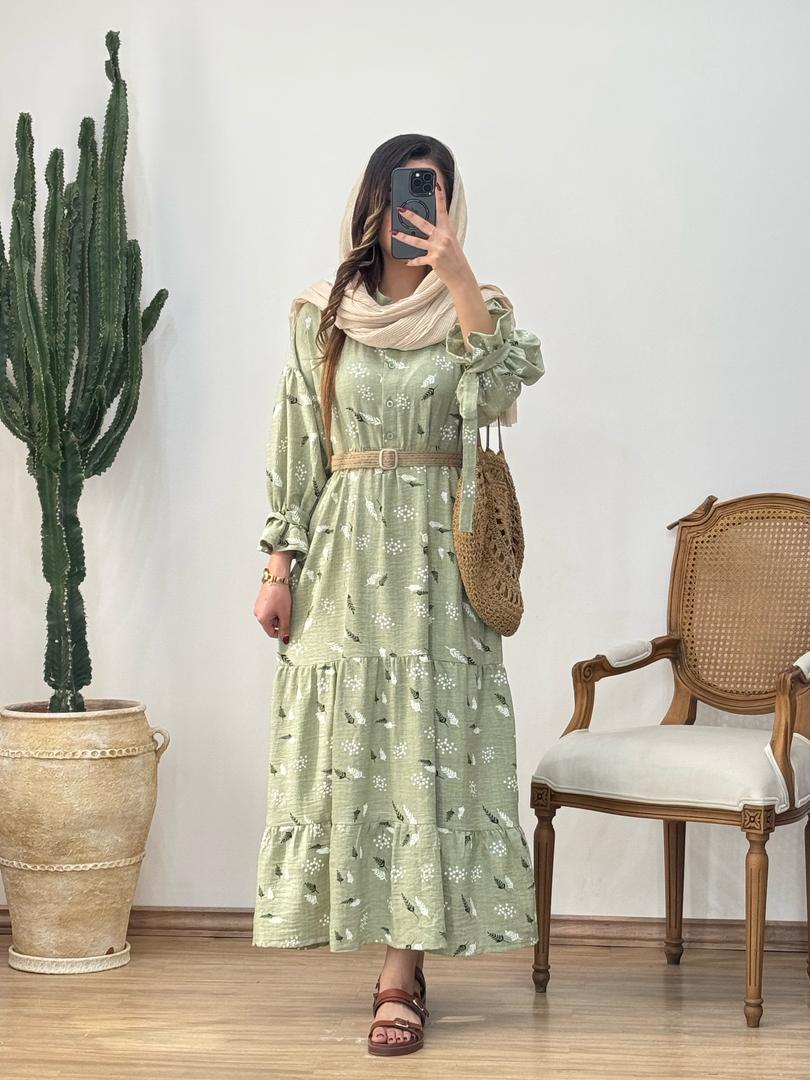 ست پیراهن و‌کمربند کد 12299