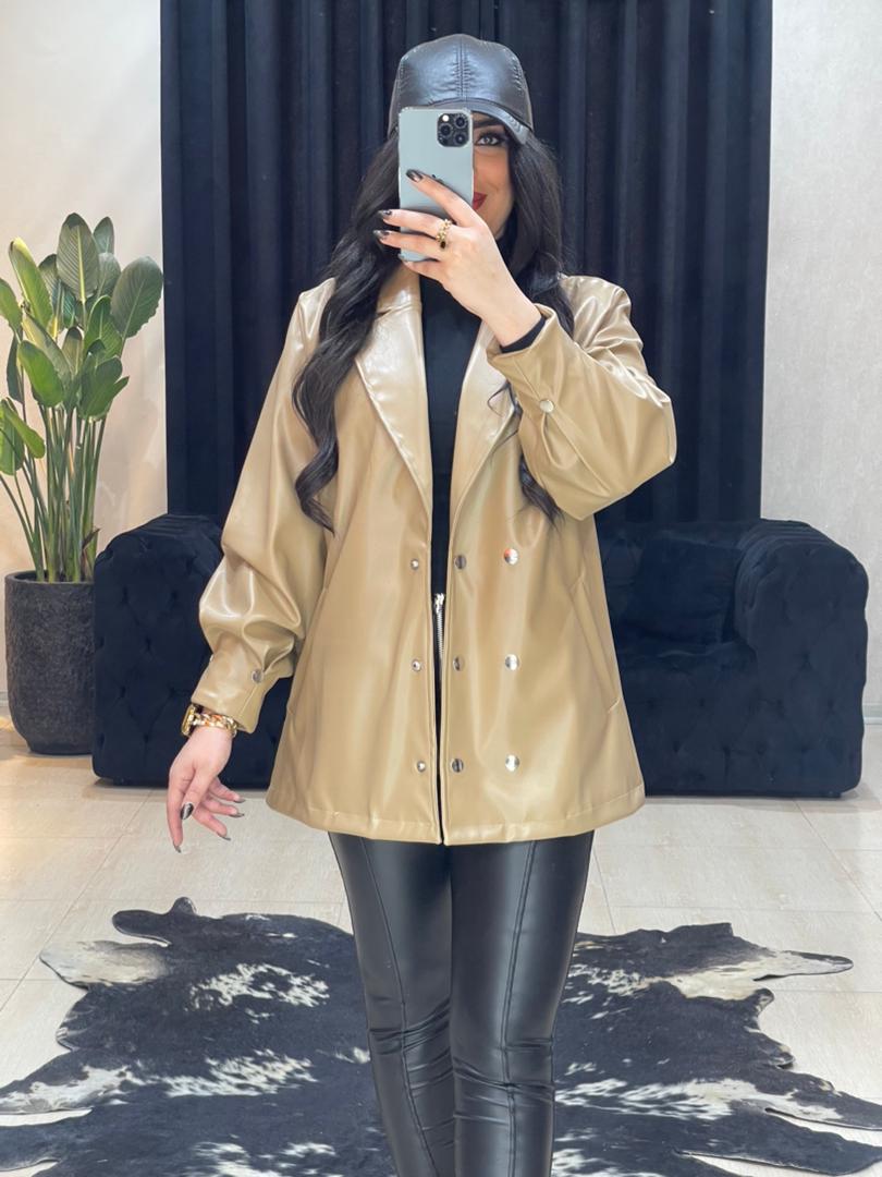 پالتو چرم آستردار کد 696