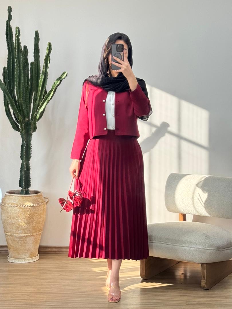 کت ودامن پلیسه کد 12371