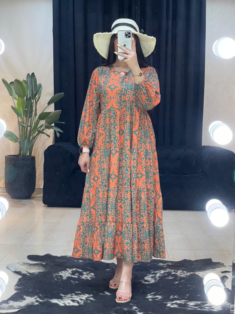 پیراهنی طرحدار ترک کد 11306