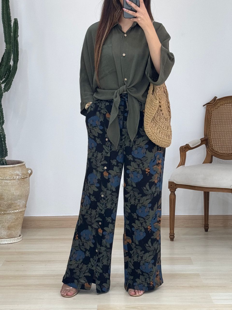 شلوار ایتالیایی جلو دکمه کد 12604