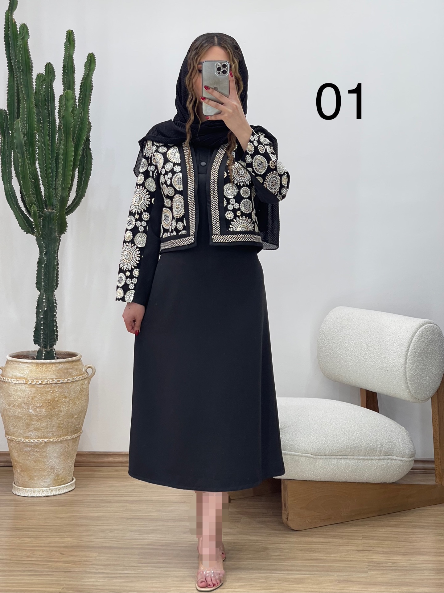 کت و سارافون سوزن دوزی کد 11470