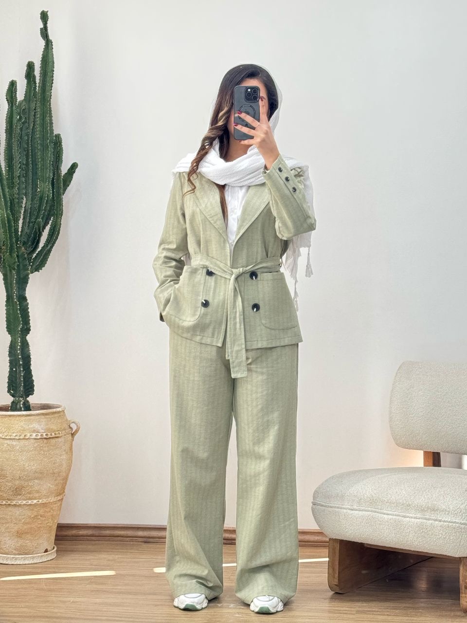 ست سه تیکه کت و شلوار و کمربند کد 12298