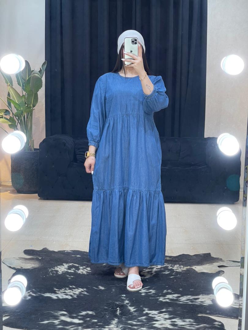 مانتو پیراهنی جین کد 1112