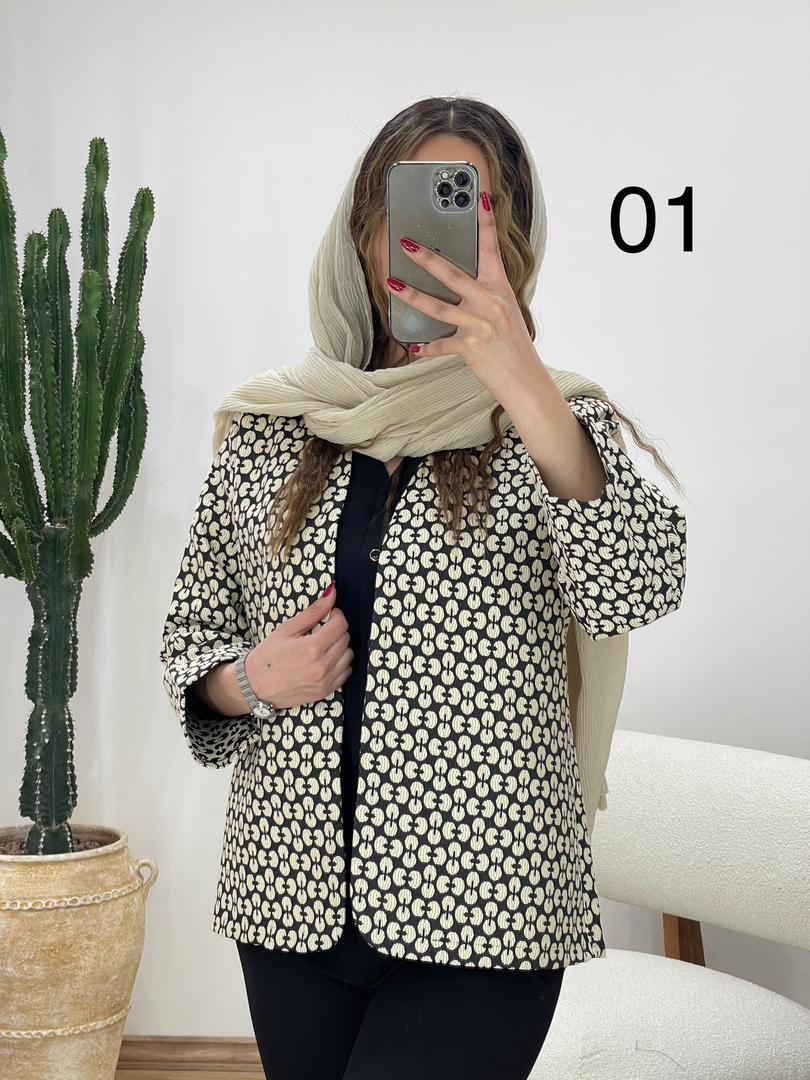 مانتو کتی ژاکارد کد 11474