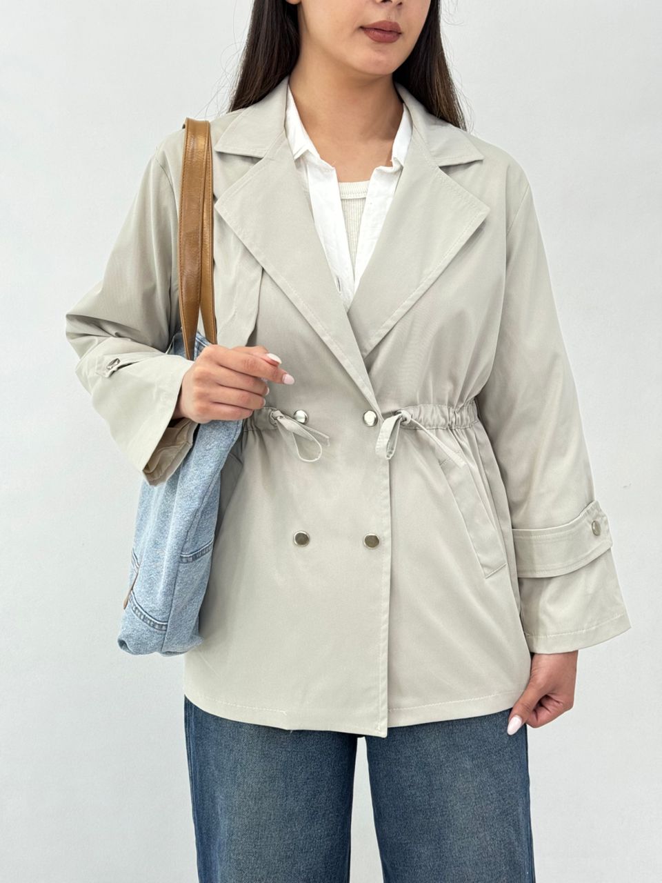 بارونی چهار دکمه آستردار کد 12805