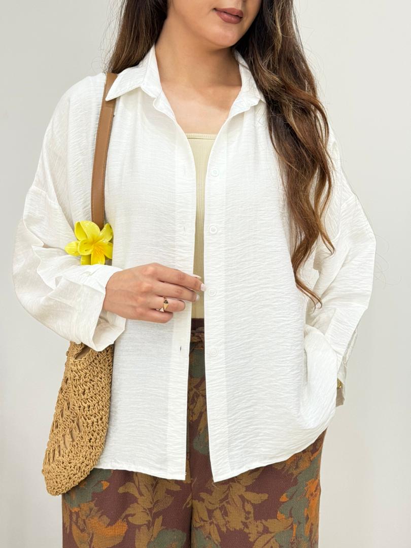 شومیز سفید کد 12590