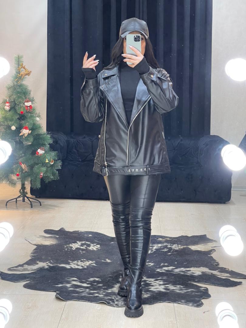 پالتو چرم آستردار کد 676