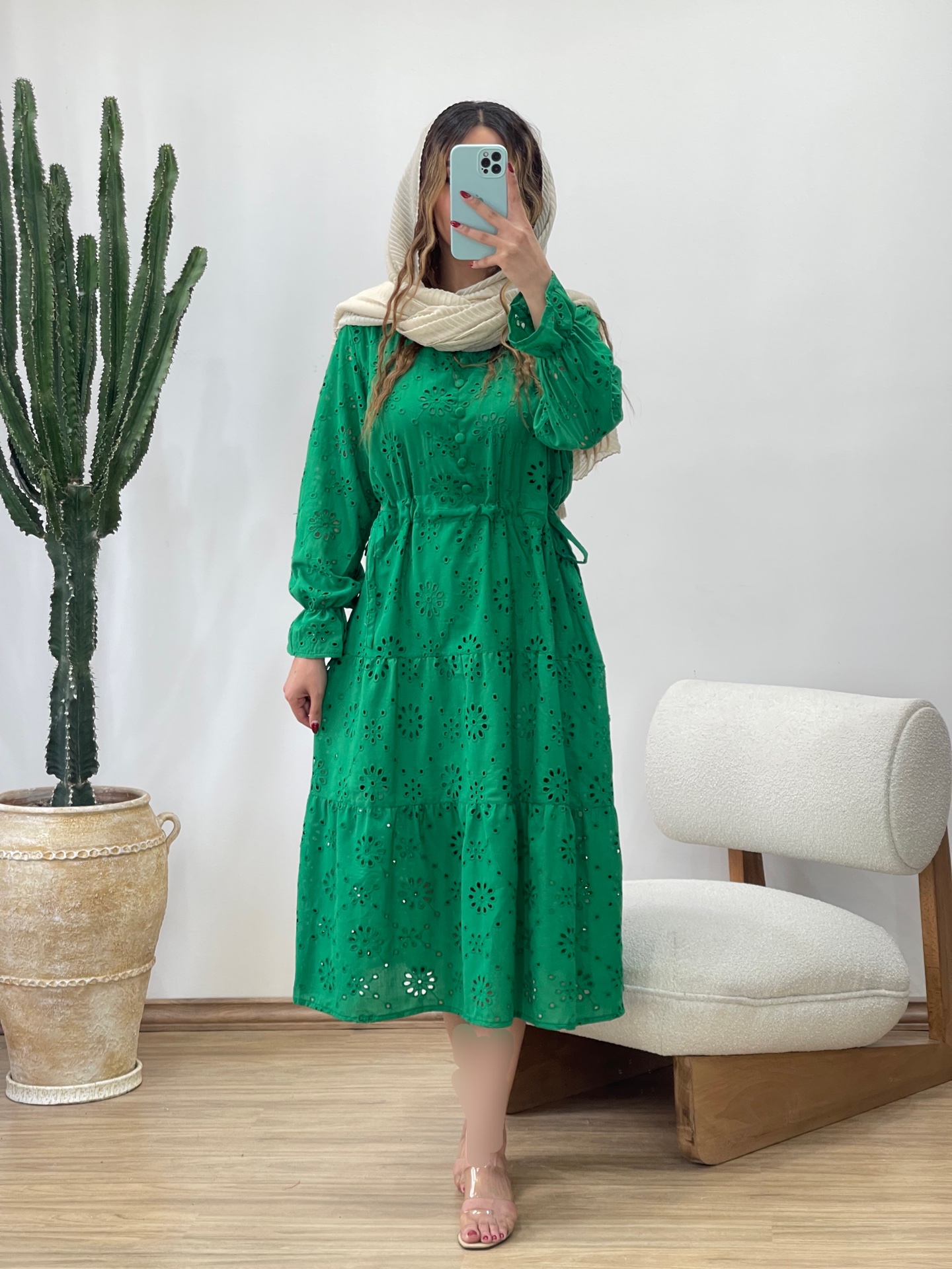 پیراهن سوزن دوزی مرجان کد 11922