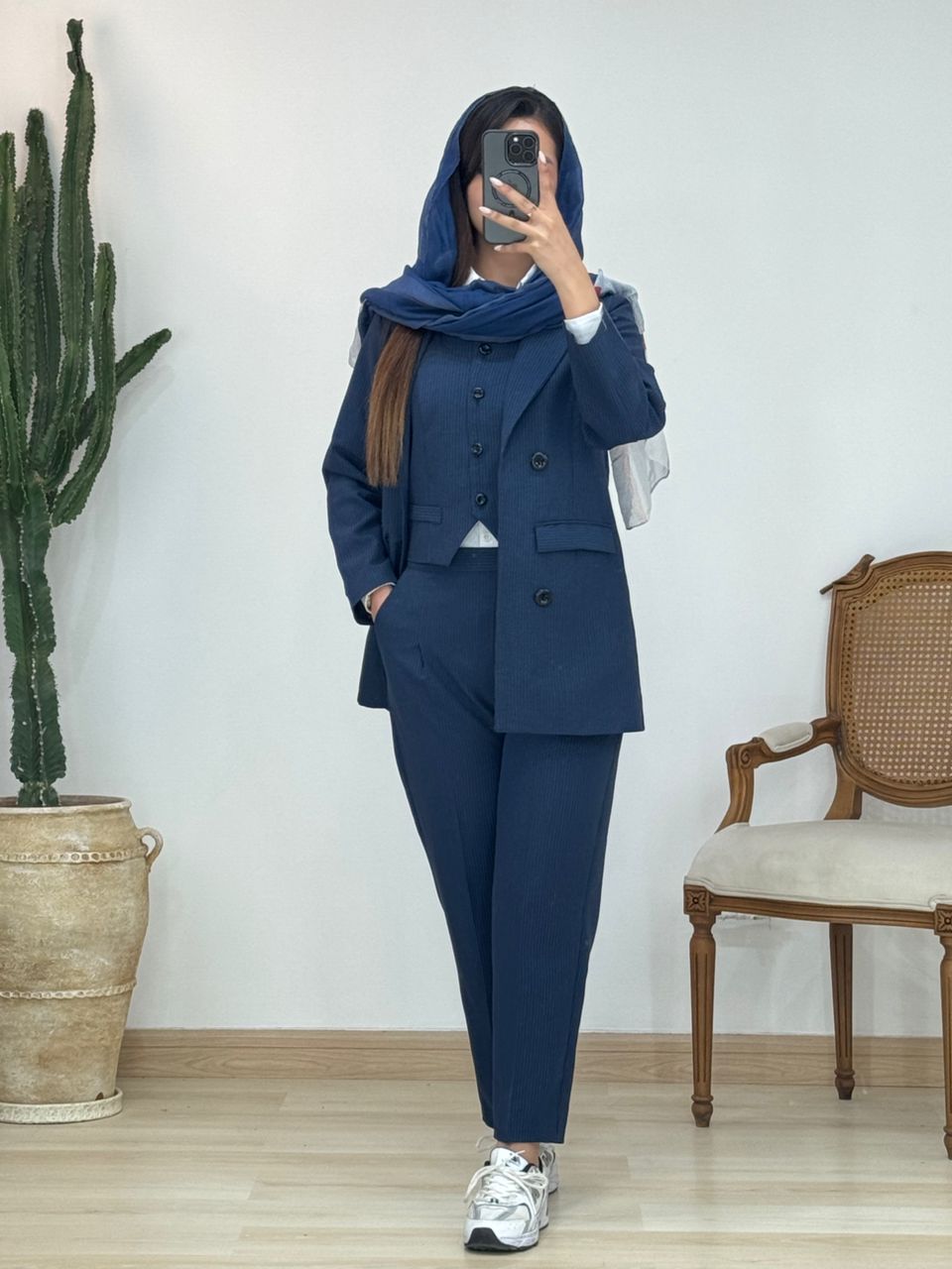 ست سه تیکه ژیله و کت و شلوار کد 12779