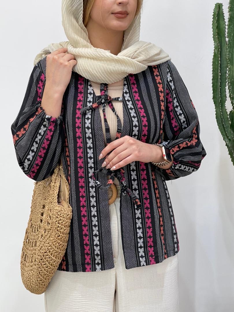 مانتو کتی طرحدار کد 12003