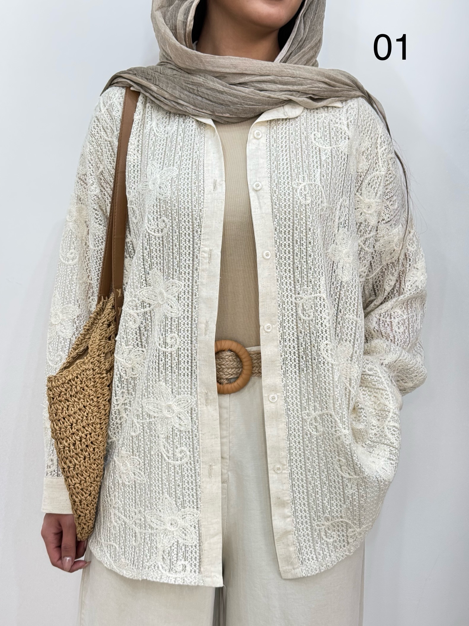 شومیز گیپور ترک آبان 12356