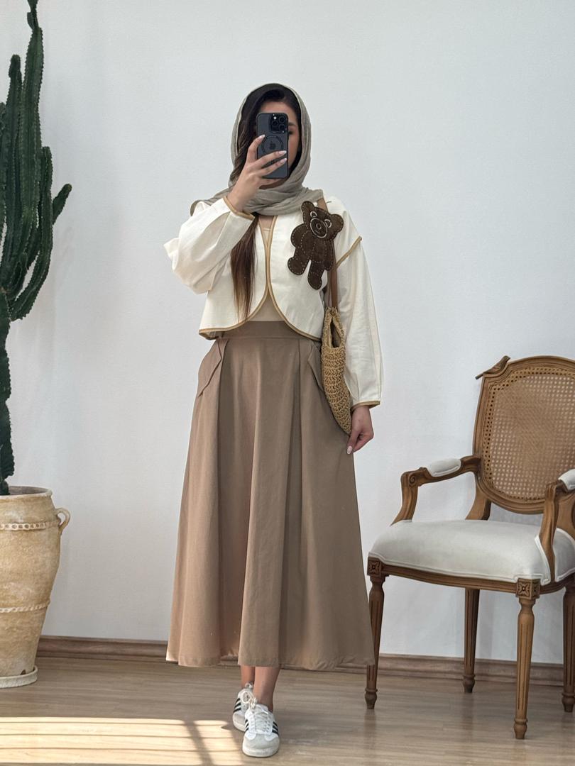 کت و دامن خرسی کد 12411