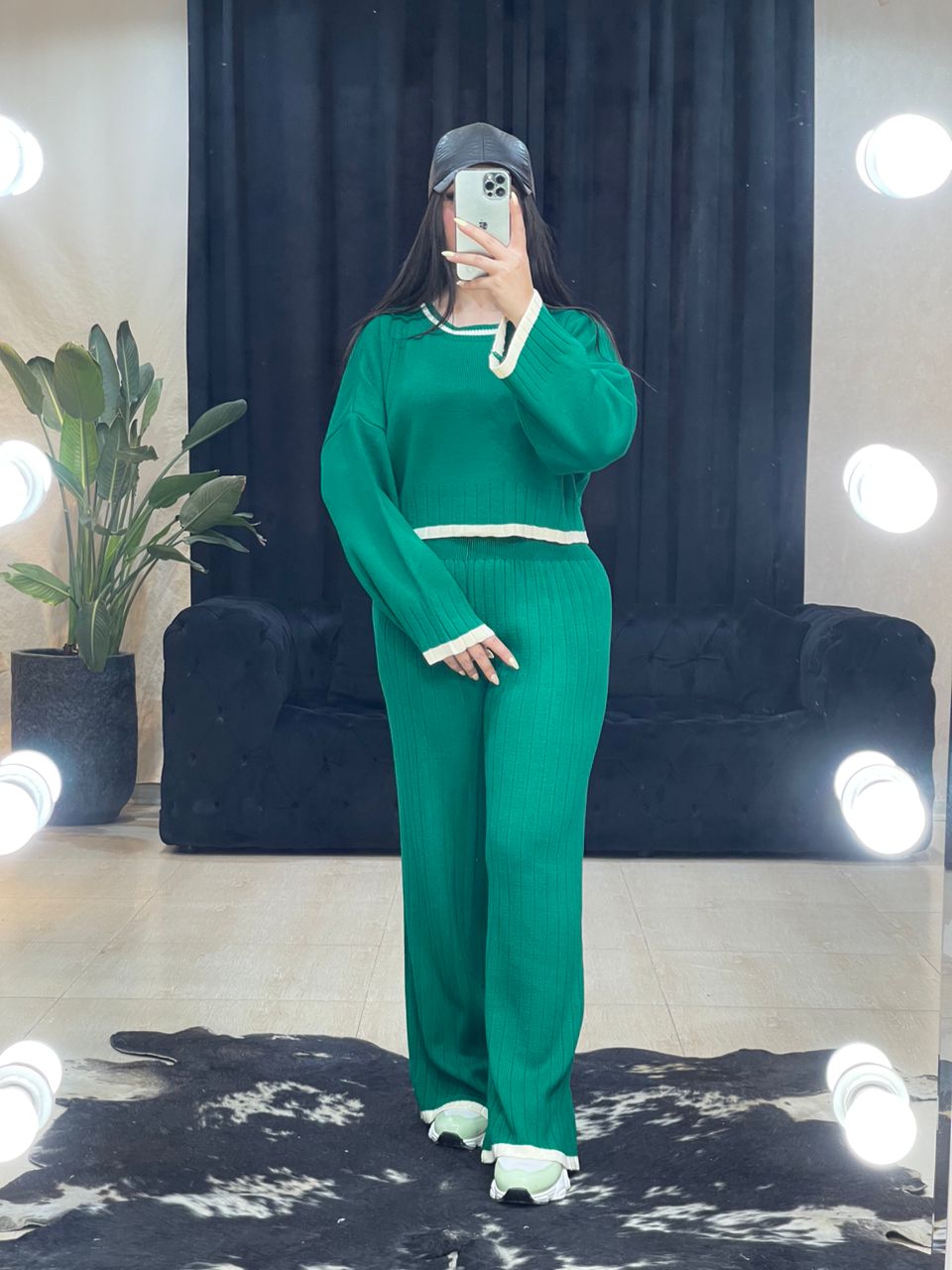 ست بافت پایین خط دار کد 11255