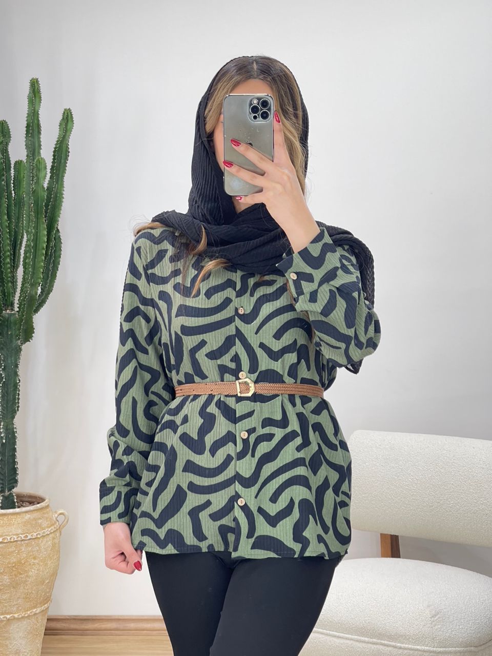 شومیز کراش مارپیچ کد 11684