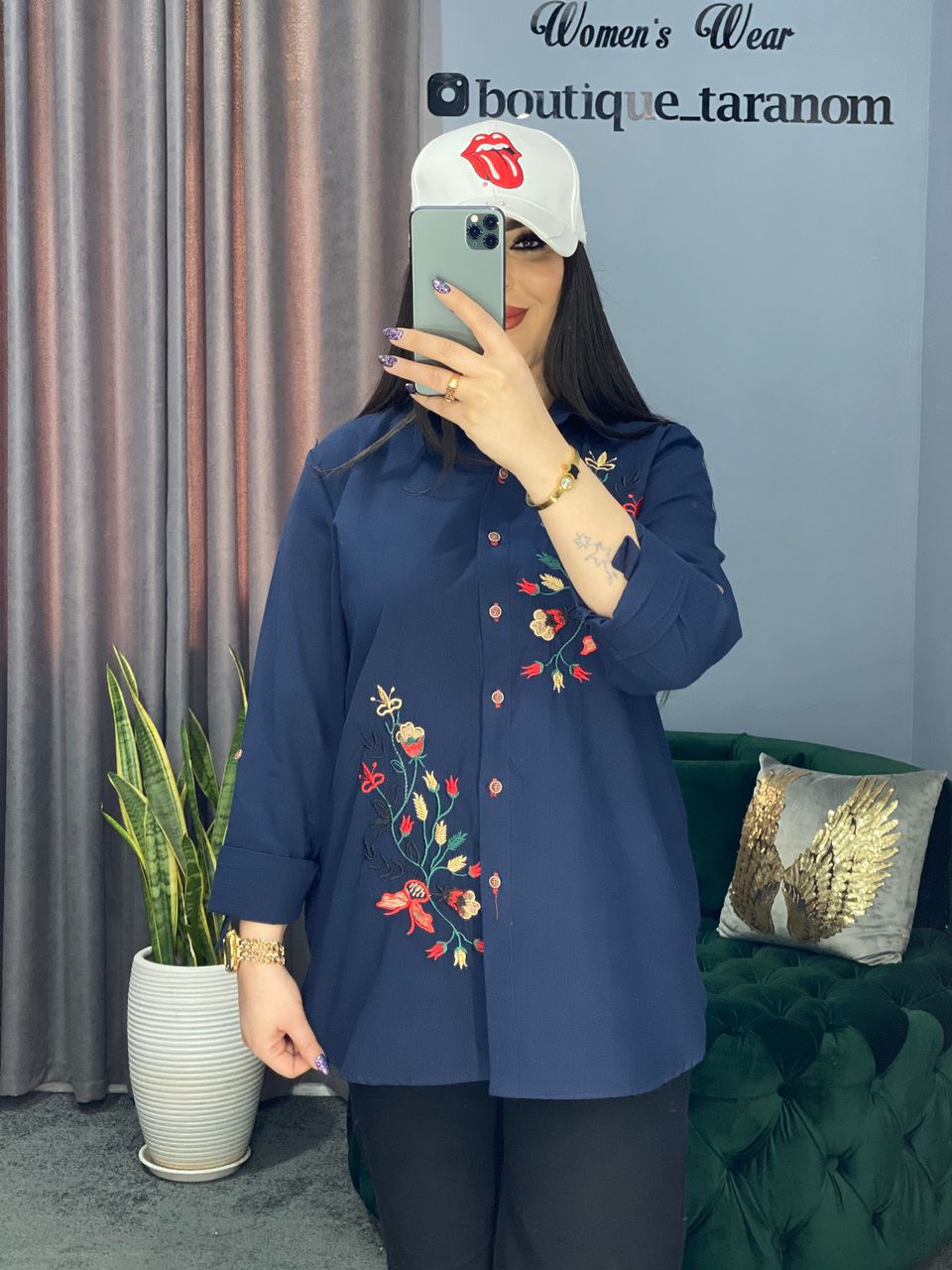 شومیز لنین گلدوزی شده کد 279